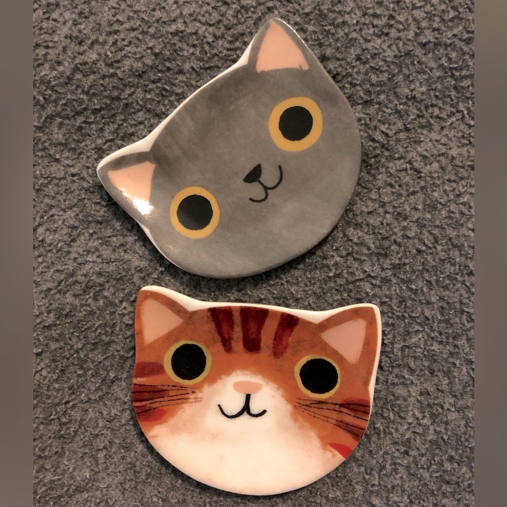 New Ceramic Cat Jewelry Holders